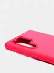 Фуксия чехол с бархатом внутри для Samsung S22 ULTRA