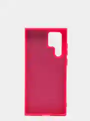 Фуксия чехол с бархатом внутри для Samsung S22 ULTRA