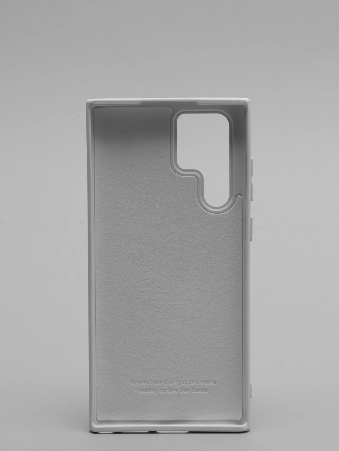 Белый чехол с бархатом внутри для Samsung S22 ULTRA