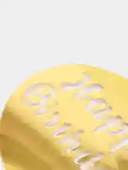 Белый топпер для украшения торта круг "Happy birthday"
