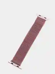 Розовый ремешок для смарт - часов Apple Watch "Миланская петля", металлический браслет