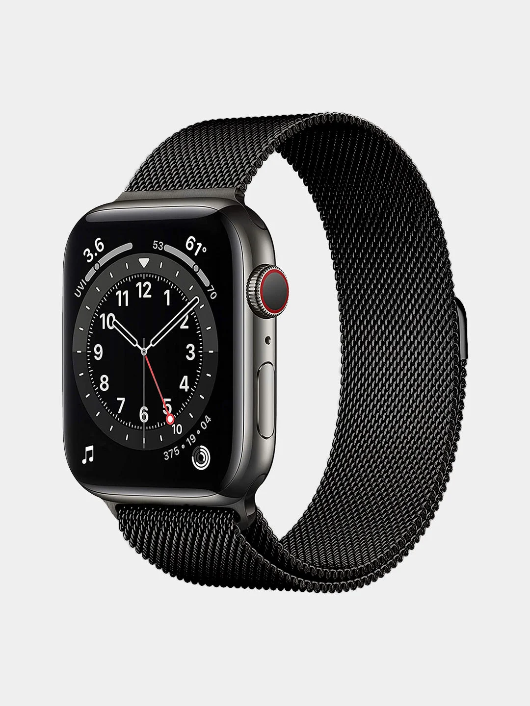 Черный миланский браслет для Apple Watch (ремешок миланская петля)