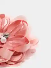 Терракотовый бантик на резинке