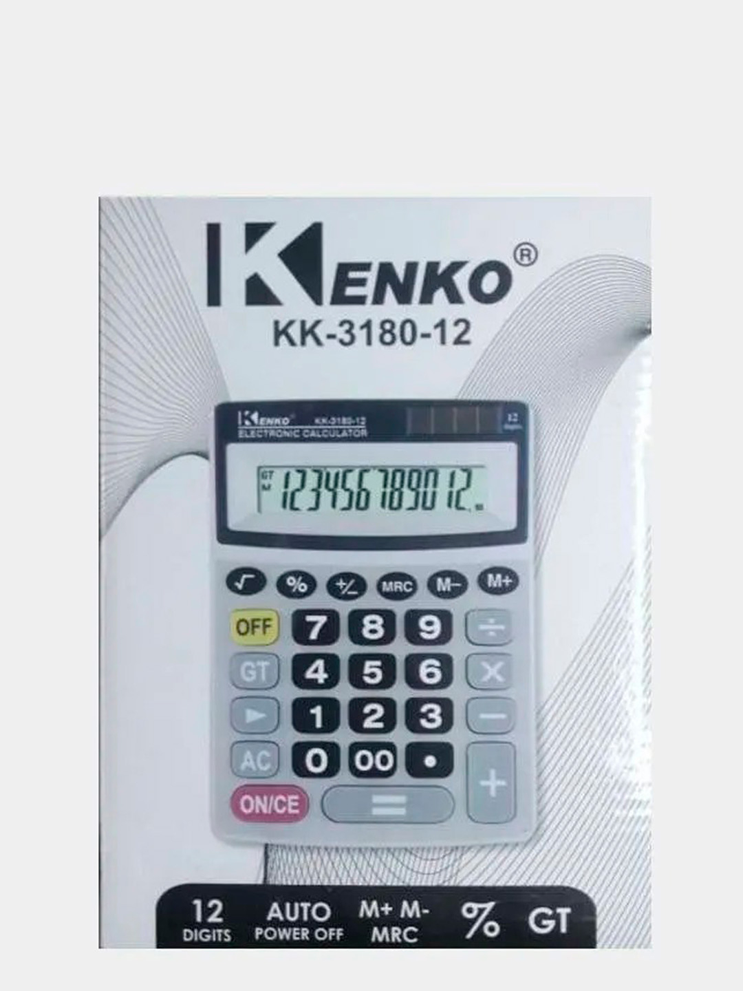 Калькулятор Kenko 3180-12, 12 разрядов, настольный купить по цене 668 ₽ в  интернет-магазине KazanExpress