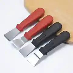 Красный шпатель строительный, фасадный, малярный, нержавеющая сталь,скребок
