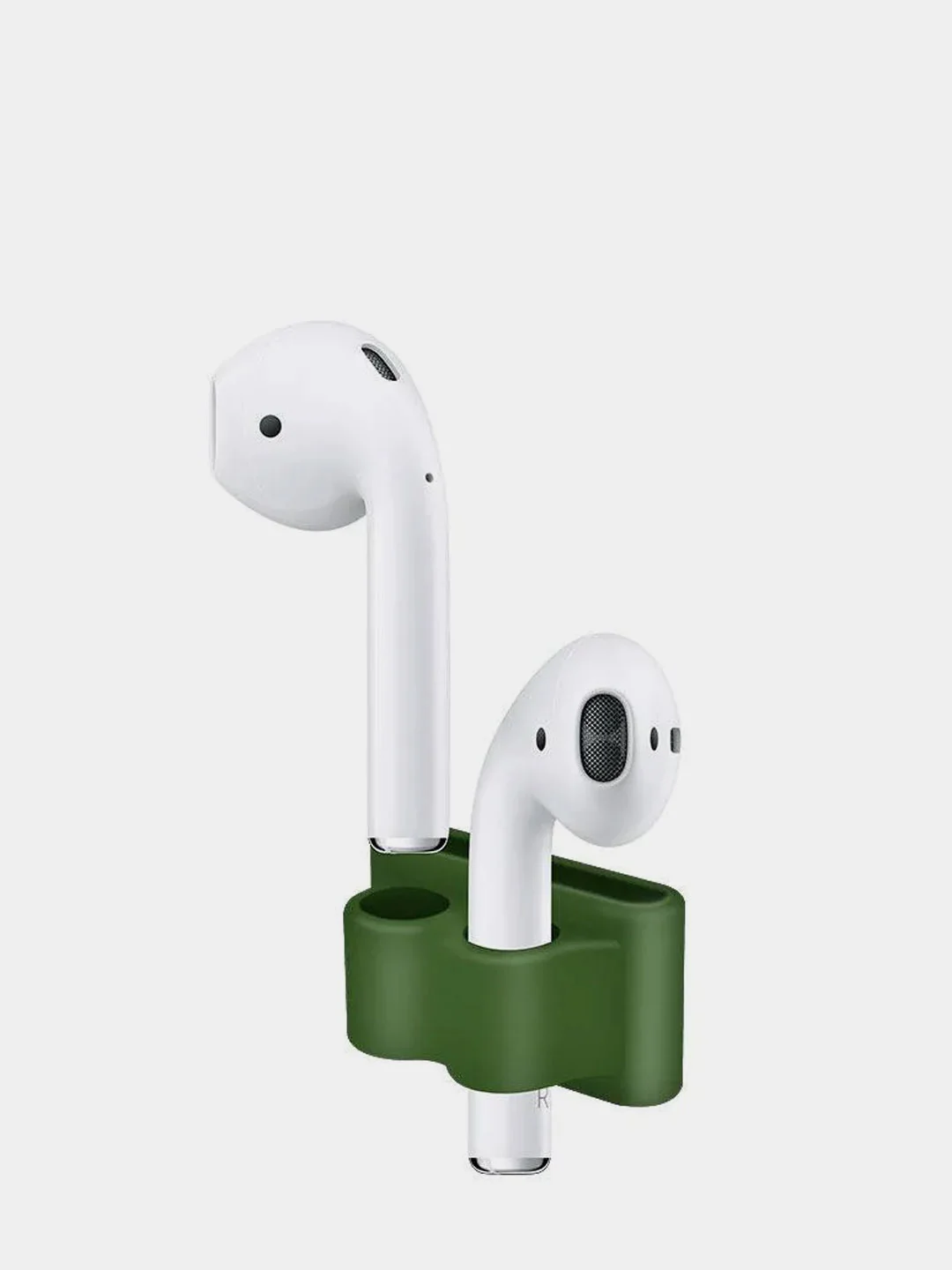Зеленый силиконовый держатель для наушников AirPods