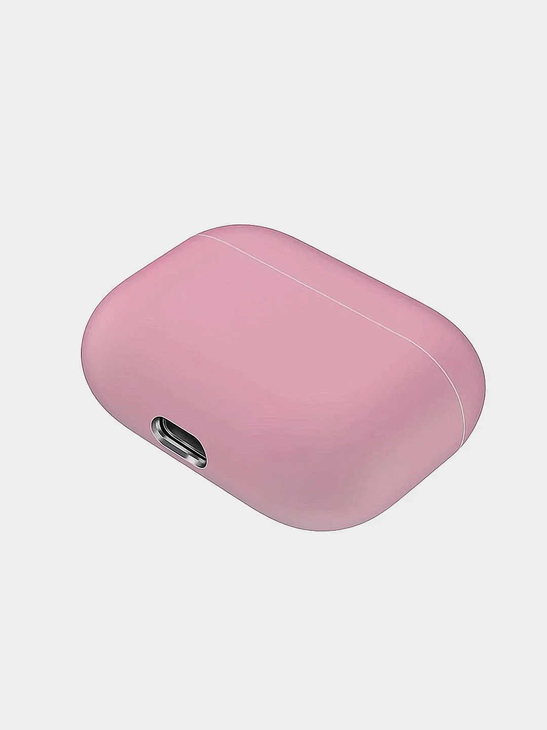 Розовый силиконовый защитный чехол для Apple Airpods Pro