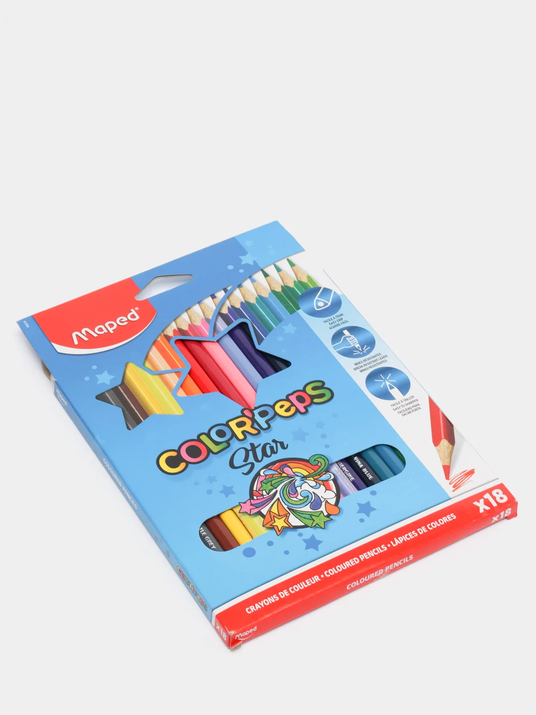 Карандаши цветные "ColorPeps Star" MAPED, 18цв