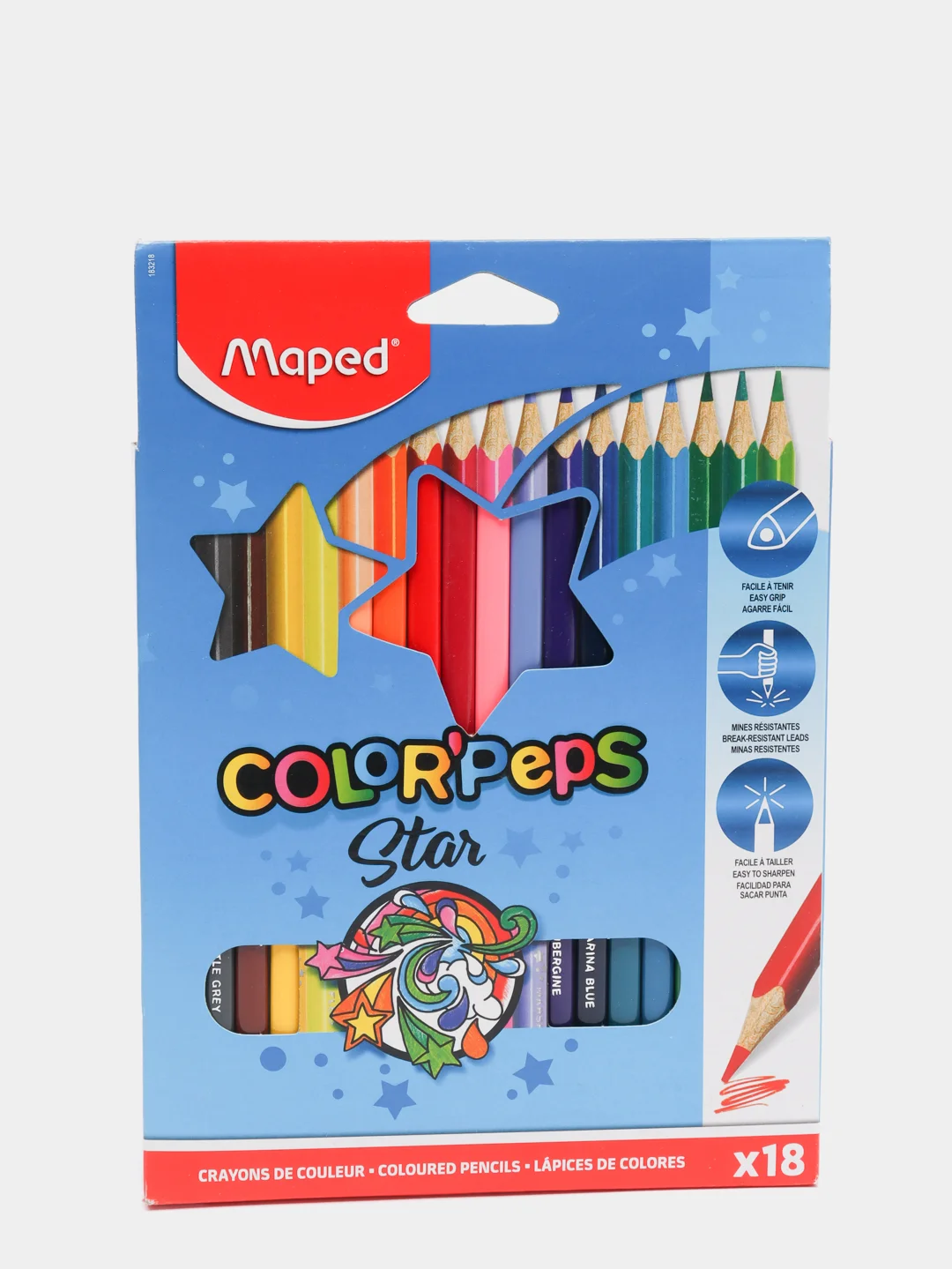 Карандаши цветные "ColorPeps Star" MAPED, 18цв
