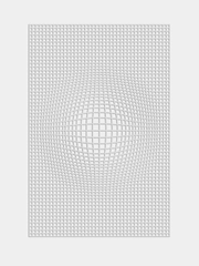 Трафарет пластиковый  Luxart Template Иллюзия выпуклая,  60х40 см