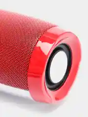 Красный портативная Bluetooth-колонка со светомузыкой TG-157