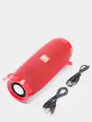 Красный портативная Bluetooth-колонка со светомузыкой TG-157