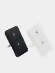 Черный беспроводная зарядка подставка для смартфонов.