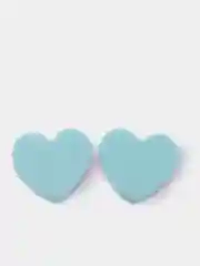 Голубой кабошон "Сердечко Love", 2-8 штук
