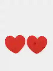 Красный кабошон "Сердечко Love", 2-8 штук