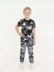 Серый брюки для мальчика камуфляж