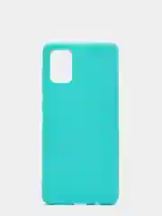 Бирюзовый чехол для Samsung Galaxy A71 силиконовый матовый, цветной