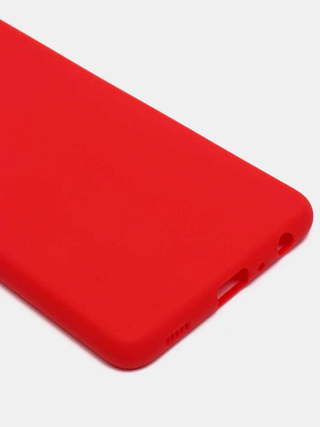Красный чехол силиконовый для Samsung Galaxy A72 ( Самсунг А72)