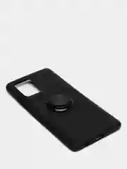 Черный чехол Samsung Galaxy S10 Lite, Галакси С10 Лайт черный силиконовый магнитный с кольцом