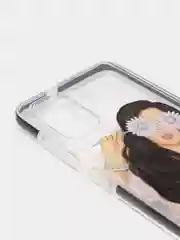 Черный чехол Samsung Galaxy A41 (Самсунг Галакси А41) прозрачный плотный с рисунком