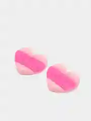 Розовый кабошон "Сердечко Love", 2-8 штук