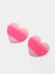 Розовый кабошон "Сердечко Love", 2-8 штук
