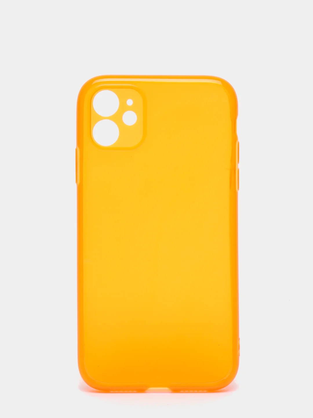 Оранжевый силиконовый чехол для iPhone 11, iPhone 12