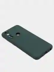 Зеленый чехол силиконовый для Xiaomi Redmi Note 8T ( Редми нот 8т)  с бархатной подкладкой