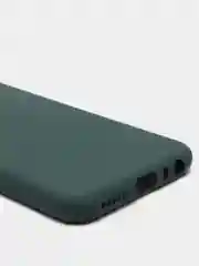 Зеленый чехол силиконовый для Xiaomi Redmi Note 8T ( Редми нот 8т)  с бархатной подкладкой