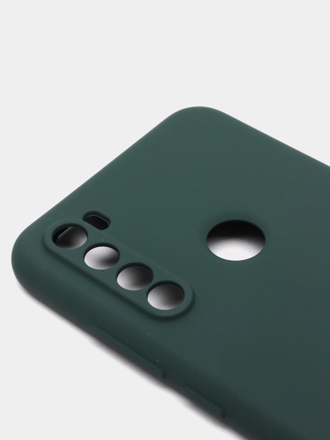 Зеленый чехол силиконовый для Xiaomi Redmi Note 8T ( Редми нот 8т) с бархатной подкладкой