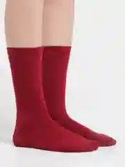 Марсала носки в рубчик
