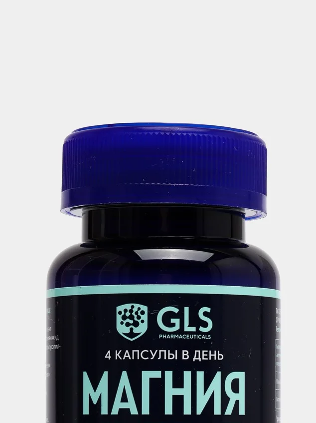 БАД к пище GLS Pharmaceuticals Магния цитрат с витамином B6 капсулы по 500 мг №90