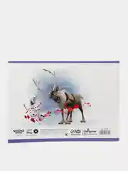 Небесно-голубой альбом для рисования А4 "Холодное сердце" с Эльзой, 5 видов