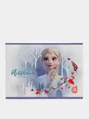 Небесно-голубой альбом для рисования А4 "Холодное сердце" с Эльзой, 5 видов