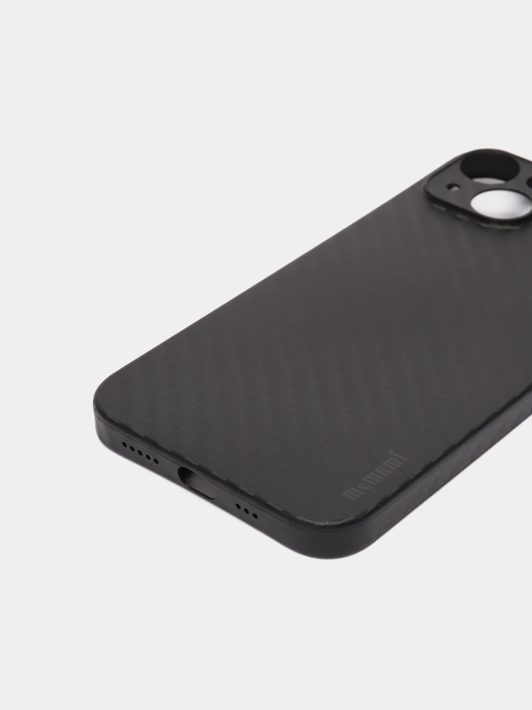 Серебряный тонкий чехол под карбон на Apple iPhone 14, 13, 12, 11 Pro Max Mini, XS, X, XR, 7, 8 plus