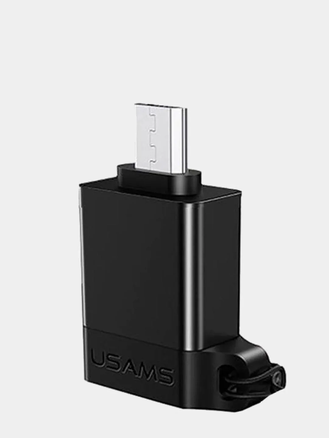 Черный адаптер Micro USB - USB OTG 2.0 US-SJ187