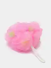 Розовый мочалка шар