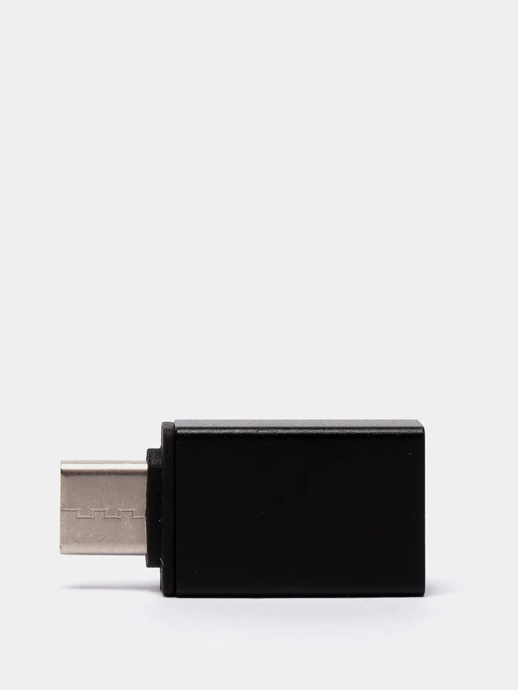 Черный otg переходник Type-C на USB