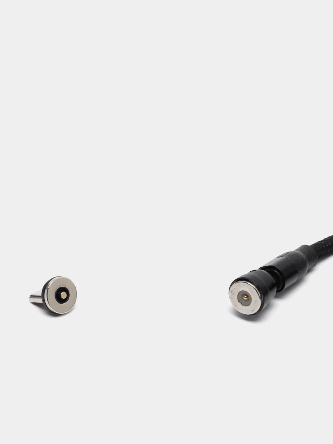 Черный usb кабель Charget магнитный для заряда смартфона 2.4 А+коннектор micro, type c, lightning