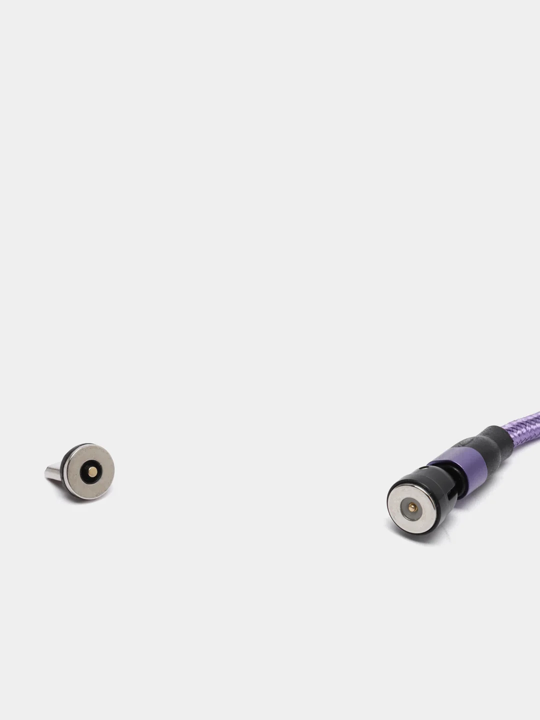 Фиолетовый usb кабель Charget магнитный для заряда смартфона 2.4 А+коннектор micro, type c, lightning