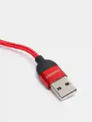 Красный usb кабель Charget магнитный для заряда смартфона 2.4 А+коннектор micro, type c, lightning