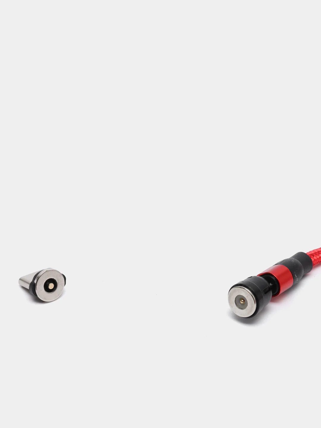 Красный usb кабель Charget магнитный для заряда смартфона 2.4 А+коннектор micro, type c, lightning