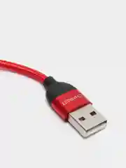 Красный usb кабель Charget магнитный для заряда смартфона 2.4 А+коннектор micro, type c, lightning