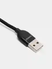 Черный usb кабель Charget магнитный для заряда смартфона 2.4 А+коннектор micro, type c, lightning