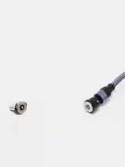 Фиолетовый usb кабель Charget магнитный для заряда смартфона 2.4 А+коннектор micro, type c, lightning