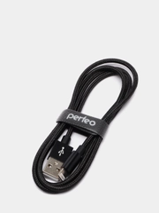 Кабель для зарядки Apple iPhone / Айфон, USB - 8 PIN (Lightning), черный (Perfeo I4304)