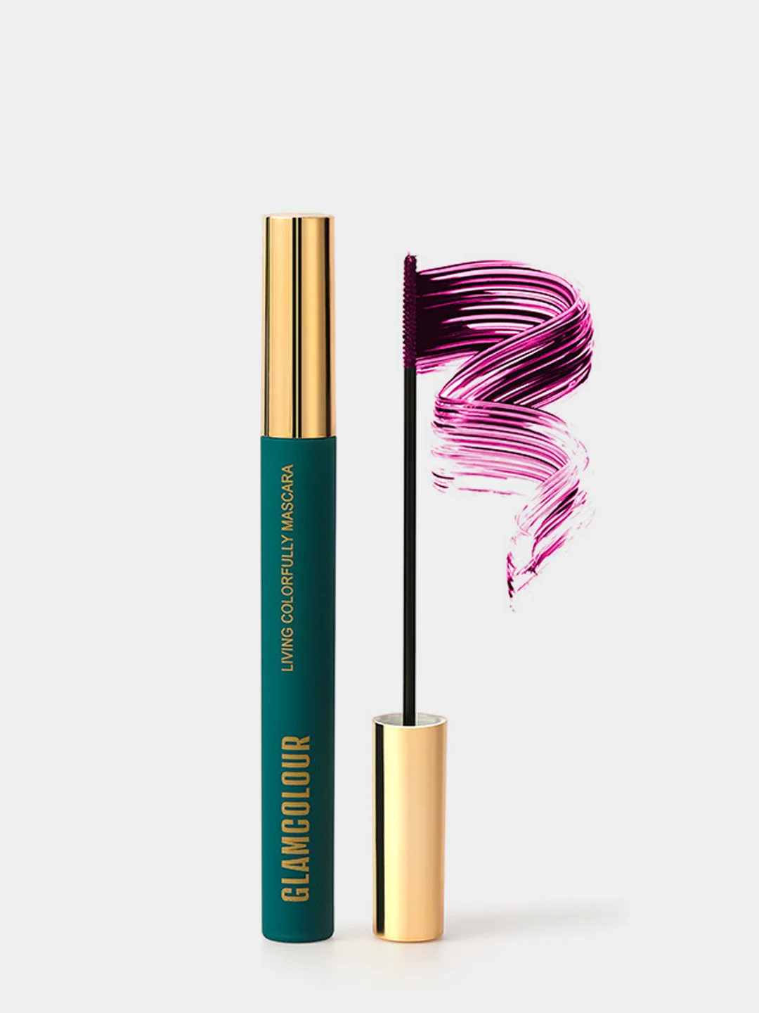 Бордовый цветная тушь для ресниц Glamcolor с эффектом разделения и объема, водостойкая