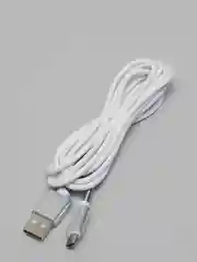 Белый кабель c пружинкой Type-C micro USB, 2м
