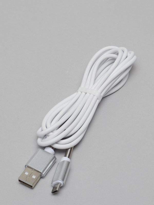 Кабель c пружинкой Type-C micro USB, 2м
