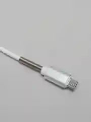 Белый кабель c пружинкой Type-C micro USB, 2м